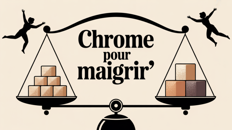 illustration chrome pour maigrir balance regulation sucre