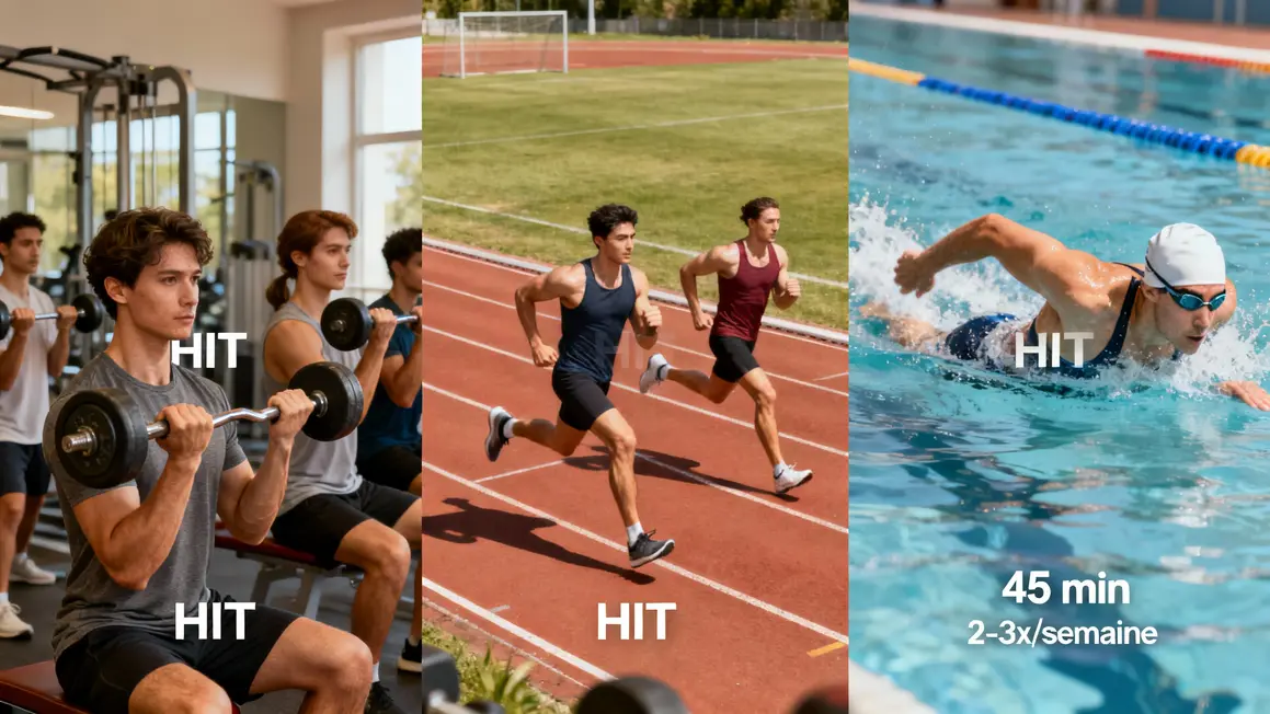 HIIT musculation nageur pour brûler les graisses