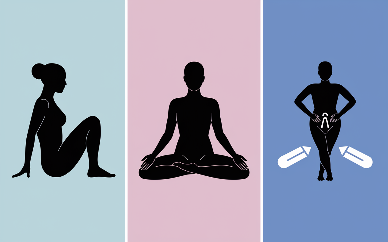 illustrations exercices perinee contractions
