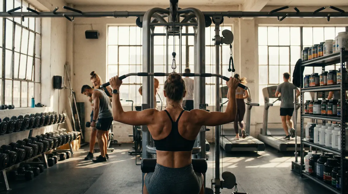 Sportive dos gym compléments brûleur de graisse motivation
