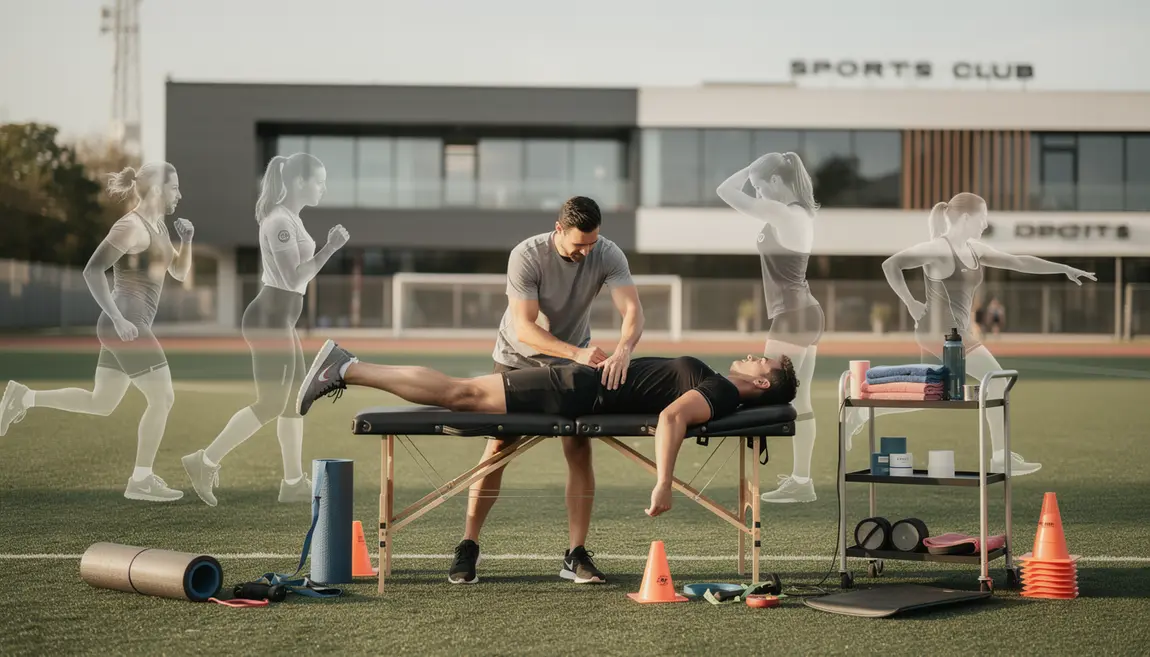 kinesitherapeute du sport terrain club reeducation athletes