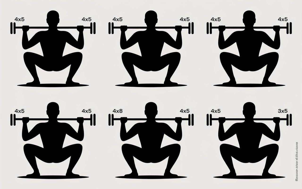 illustration exercices musculation pour trail minimaliste éducatif