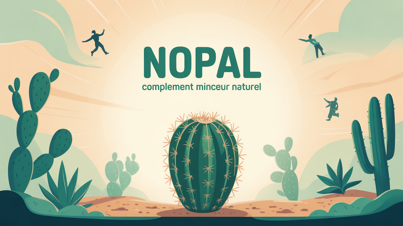 vue stylisee cactus nopal vert complement minceur naturel