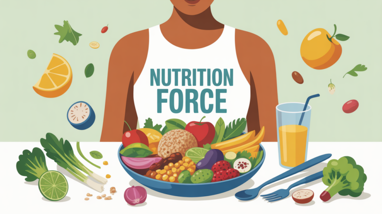 Illustration repas force proteines legumineuses cereales haltere