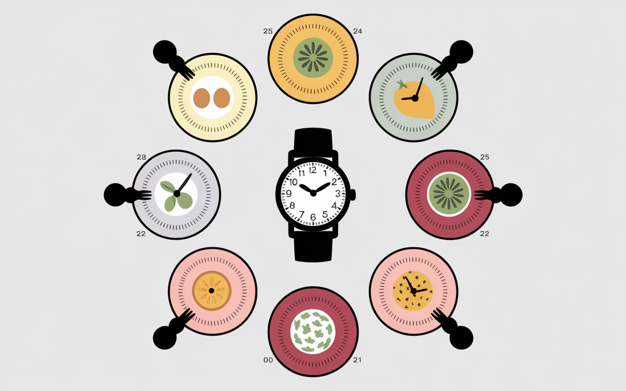 Montre repas force timing plats proteins collation post-training