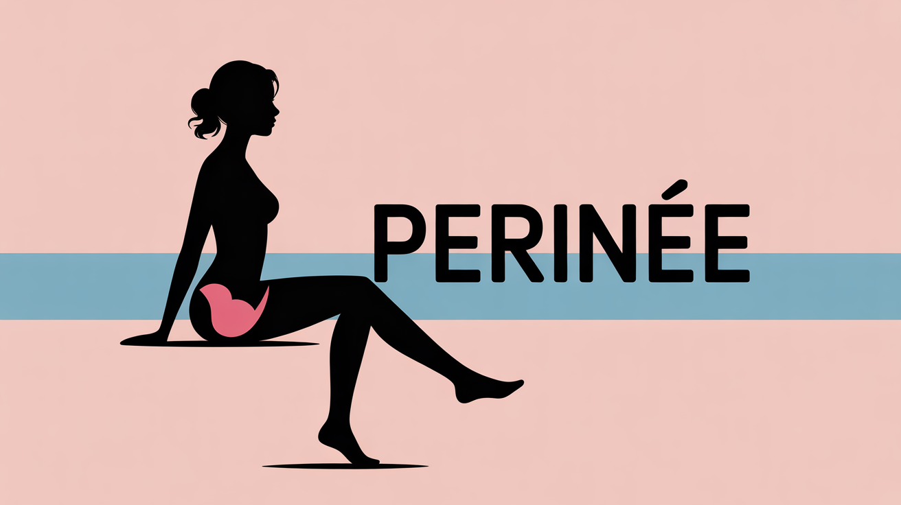 illustration perinee femme zone bassin