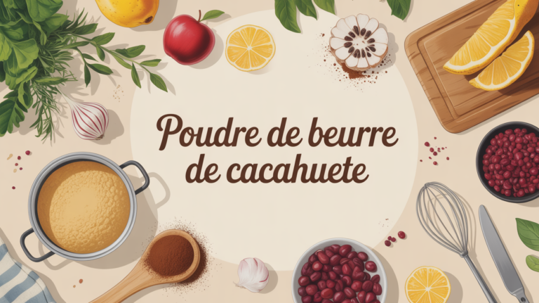 Pot de poudre de beurre de cacahuète au centre d'ingrédients sains