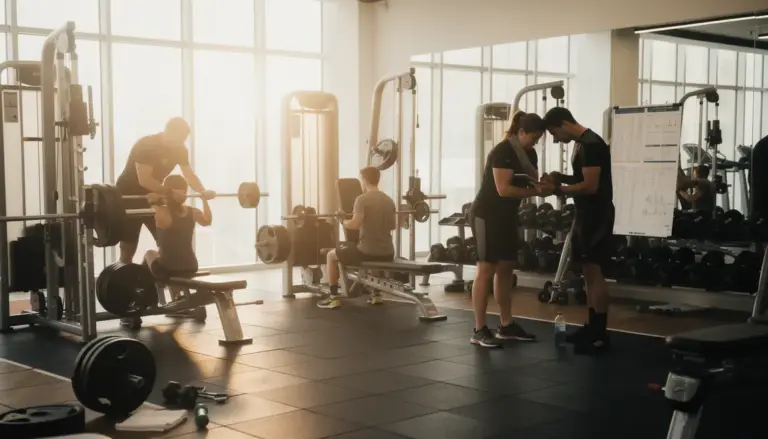 préparateur physique salle de sport coaching matériel suivi