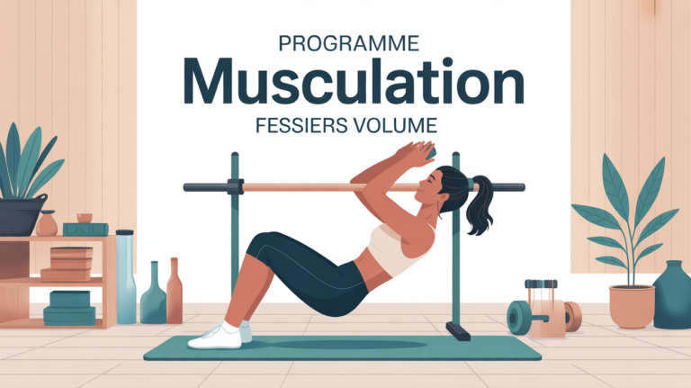 programme musculation fessiers volume femme hip thrust