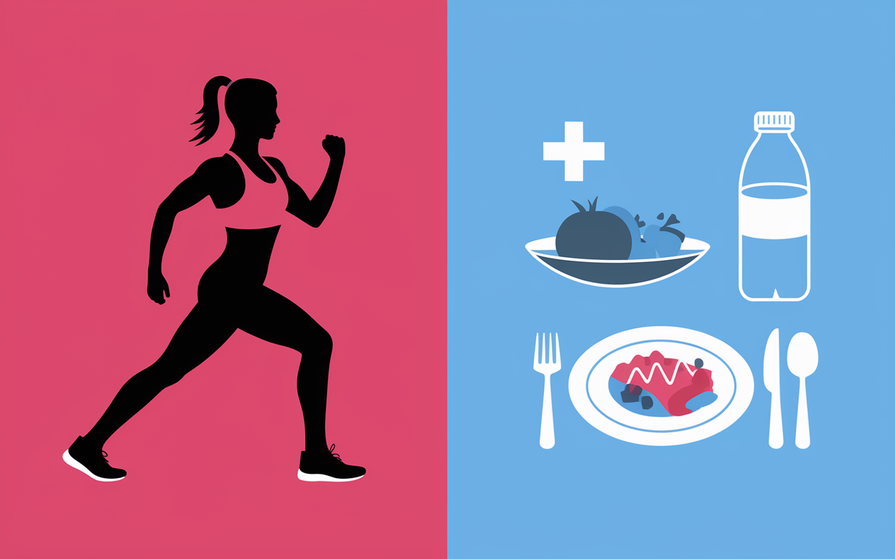 routine sportive assiette equilibree pour femme 3 mois