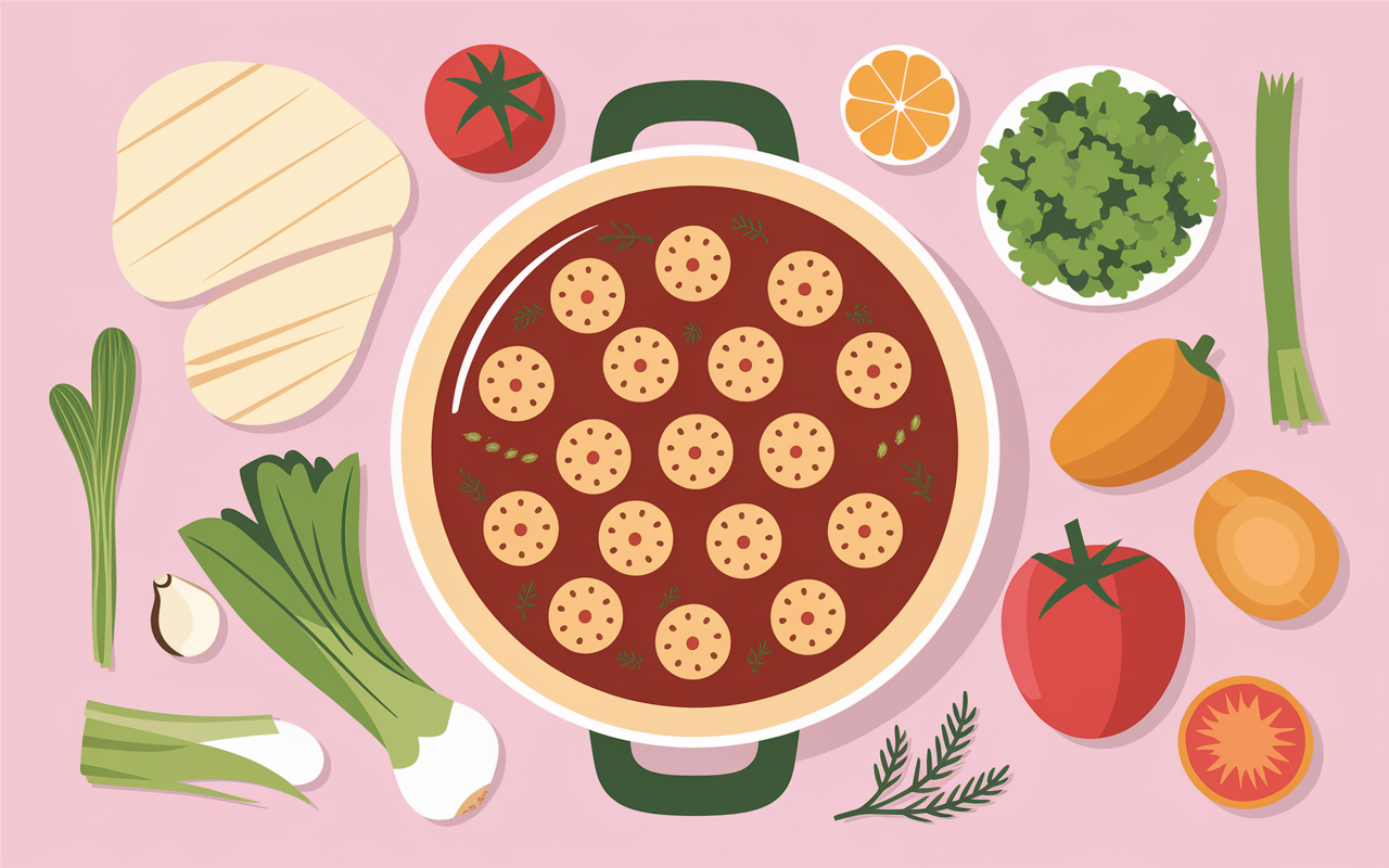 Faitout soupe aux choux ingredients frais