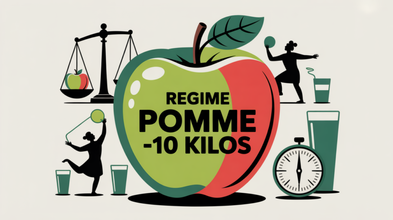 grande pomme et balance regime pomme -10 kilos