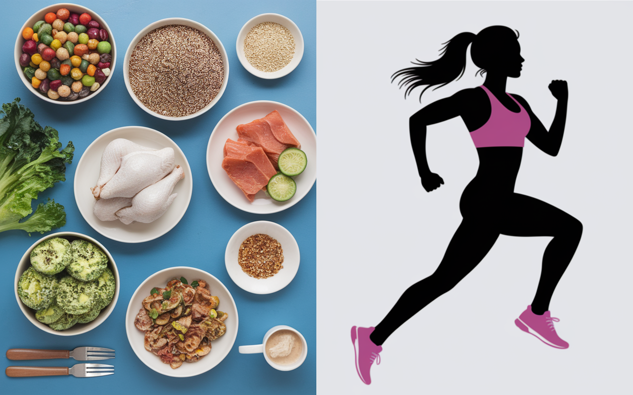 seche feminine plan repas proteine poulet quinoa