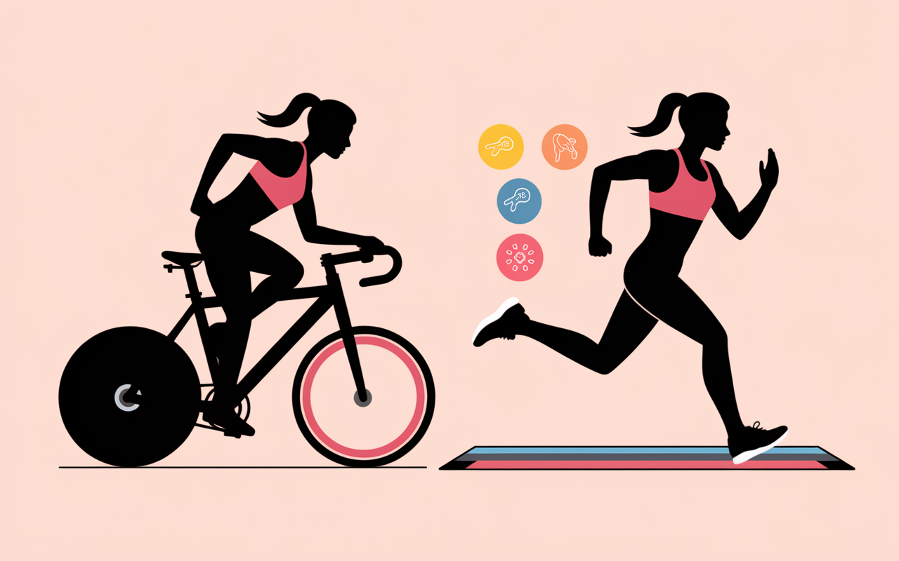 utilisation velo elliptique tapis de course muscles et articulation