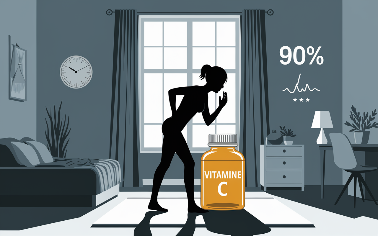 Personne hésitante vitamine C le soir, 20h, 90%