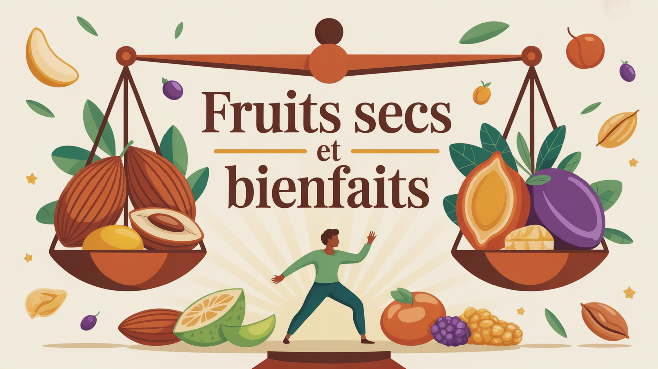 balance stylisee avec fruits secs et oleagineux, bienfaits des fruits secs