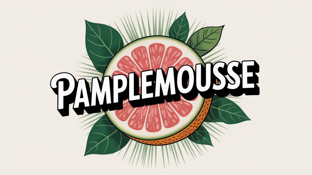 calories dans un pamplemousse avec quartiers et feuilles