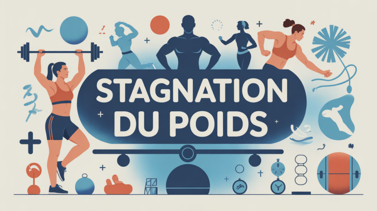 combien de temps dure la stagnation du poids illustration balance et motivation