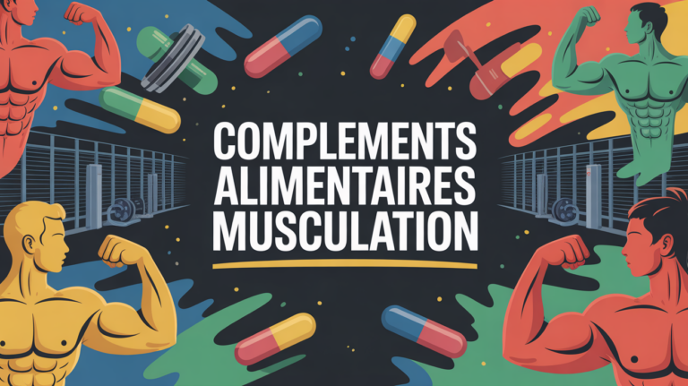 complement alimentaire pour la musculation illustration moderne