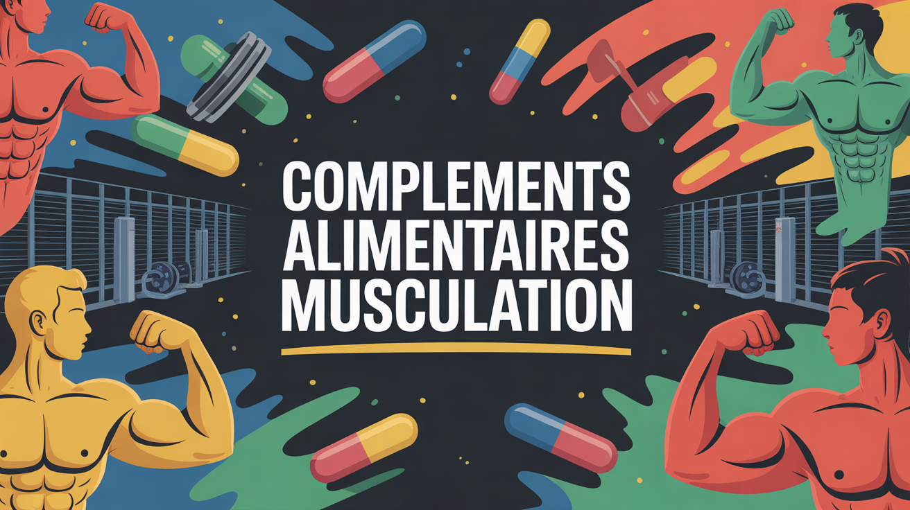 complement alimentaire pour la musculation illustration moderne