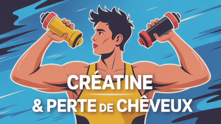 creatine perte de cheveux sportif buste