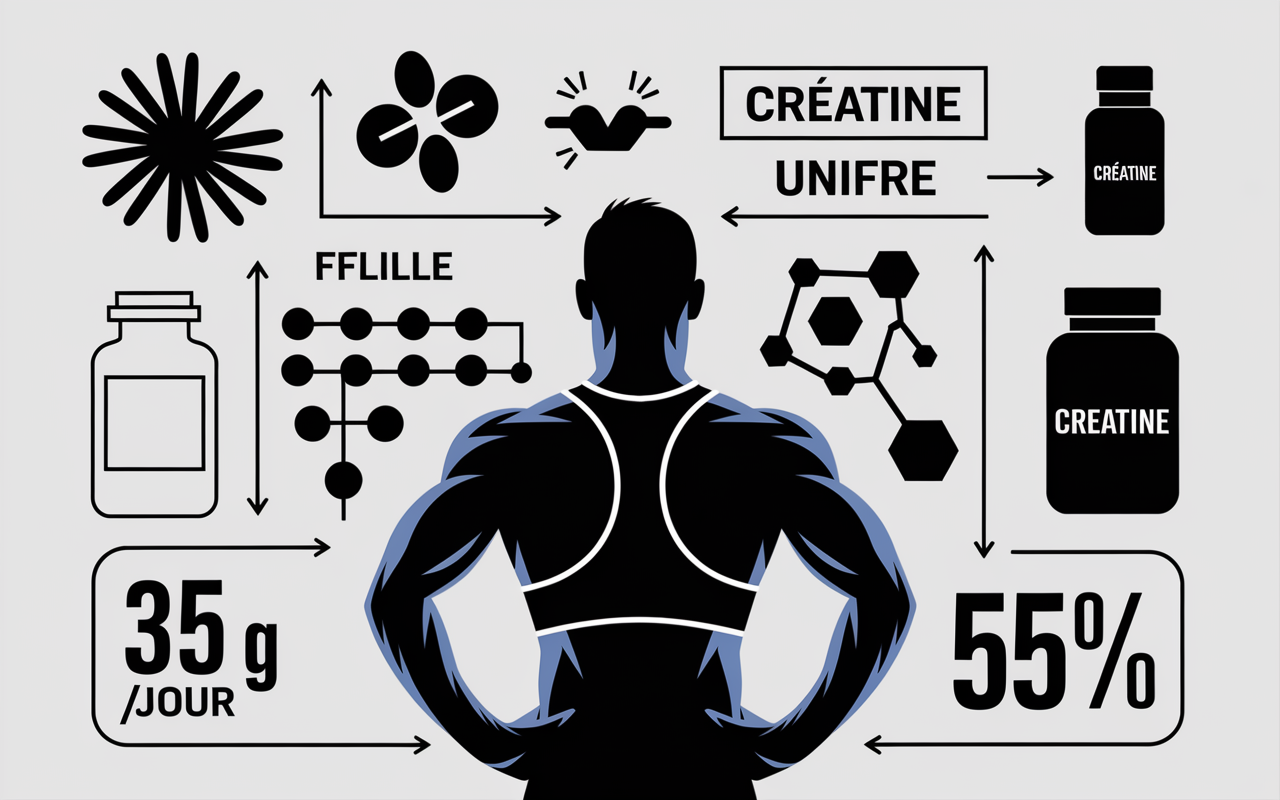 creatine perte de cheveux tableau scientifique