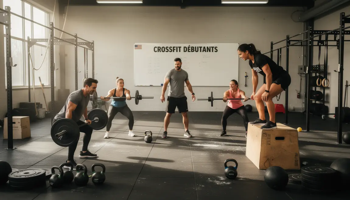 Photo Crossfit débutant coach ambiance positive diversité