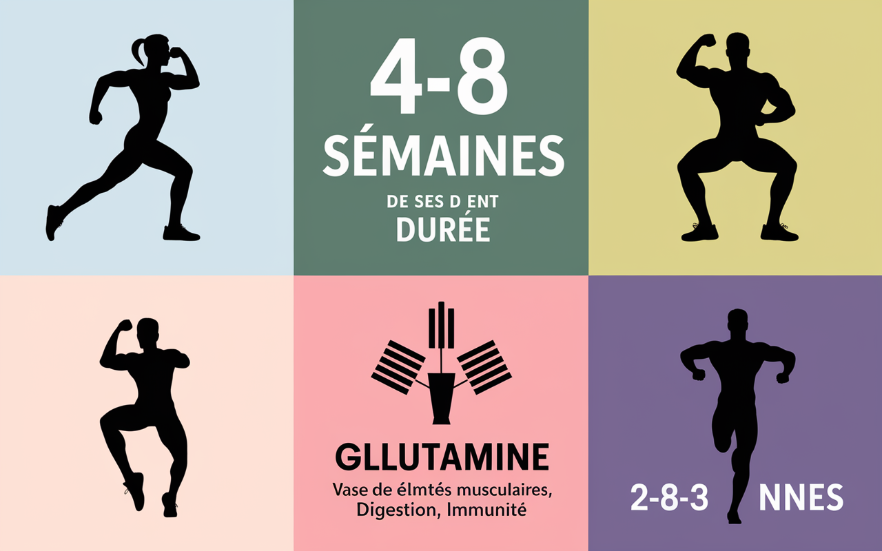 tableau duree cure glutamine combien de temps