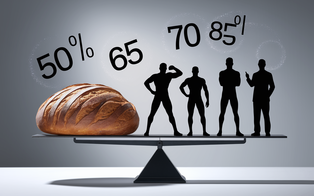 pain complet tranche balance IG chiffres
