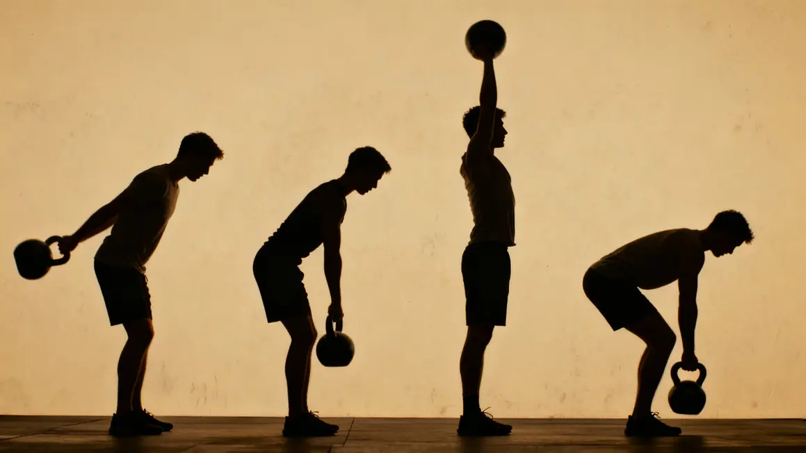 Les 4 phases du kettlebell snatch en images