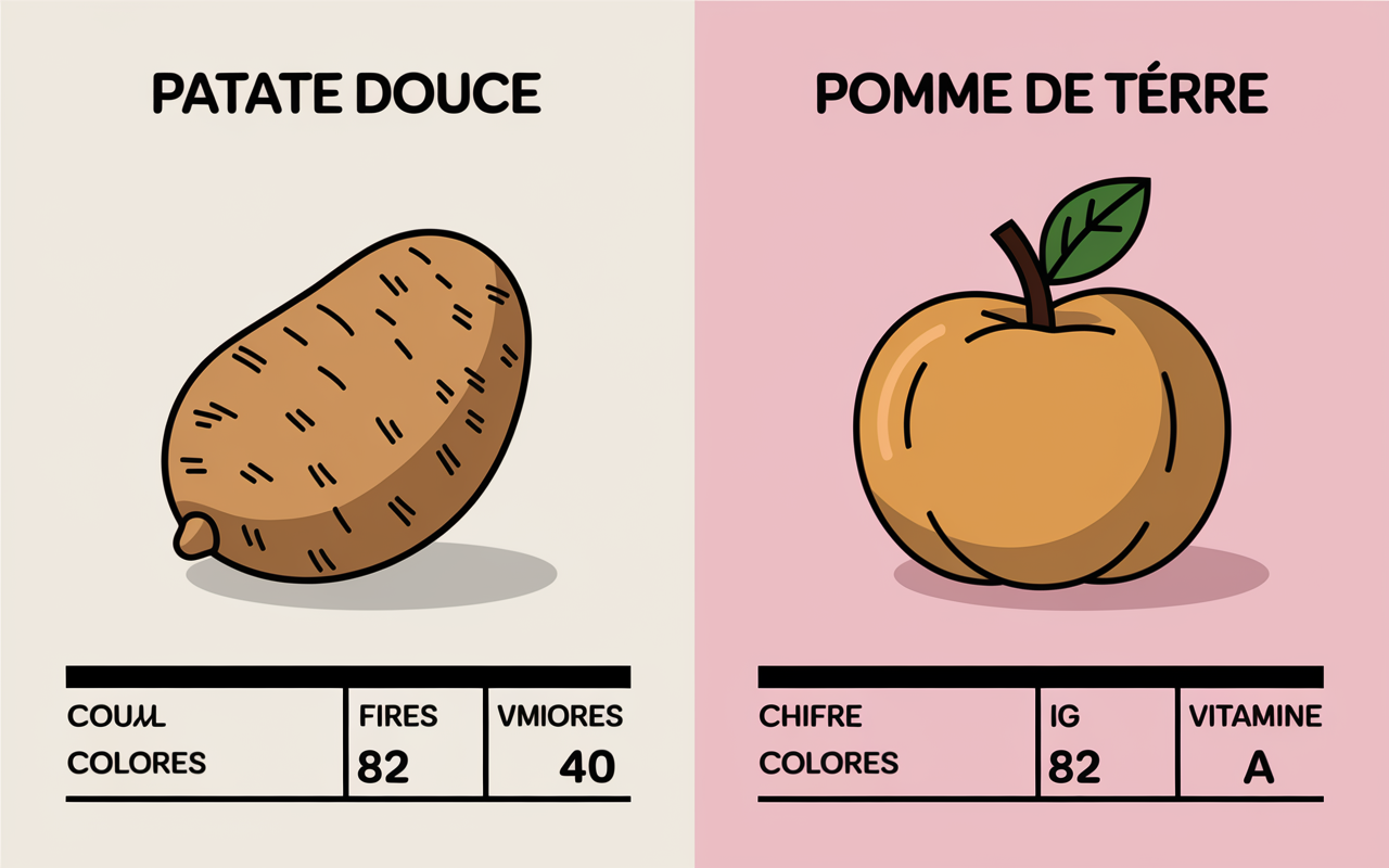 la patate douce est elle un feculents comparatif pomme de terre