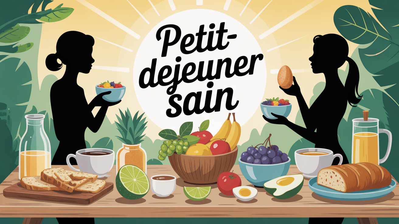 table petit dejeuner sale equilibre rapide healthy matin