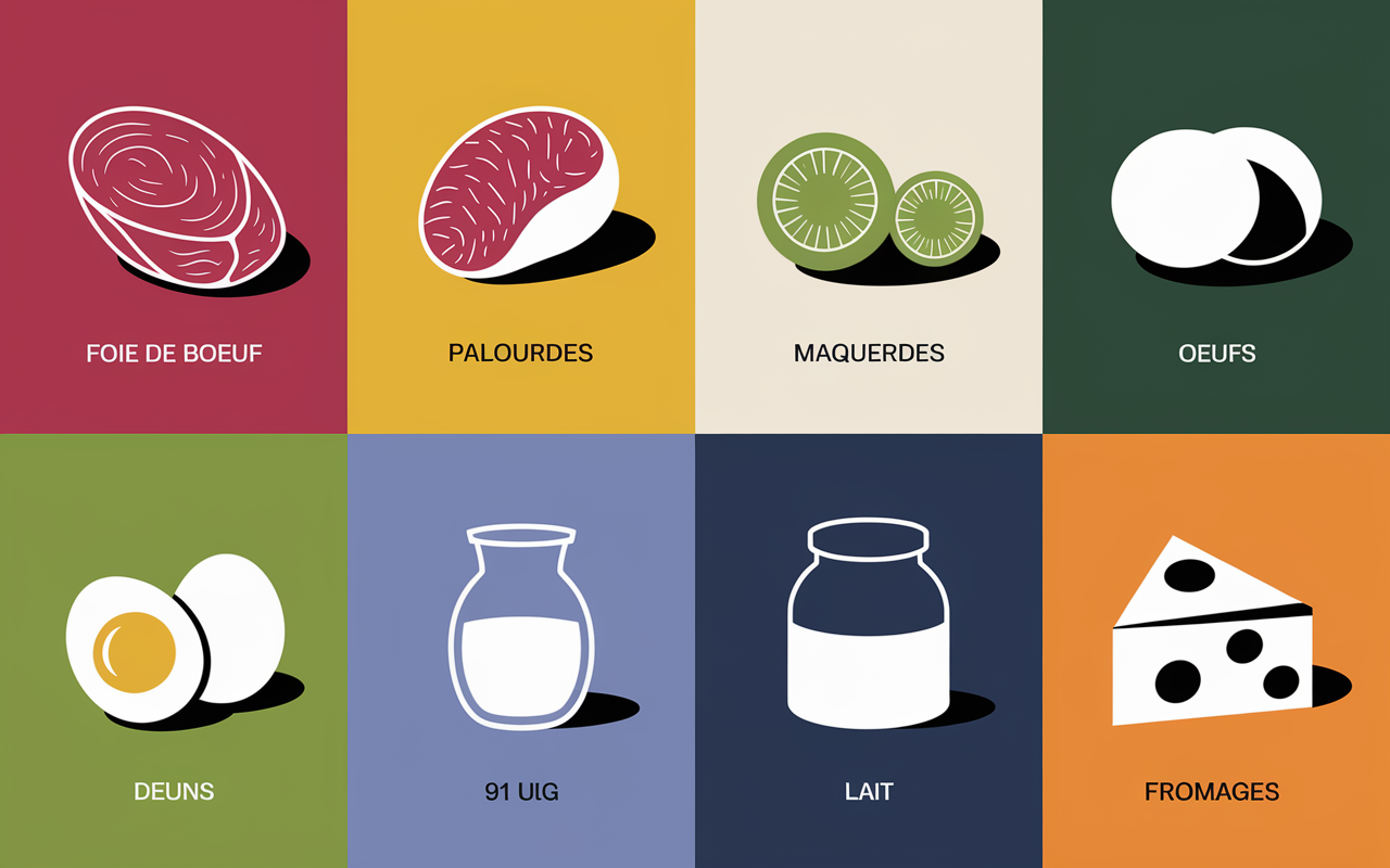 comparatif aliments riche vitamine b12