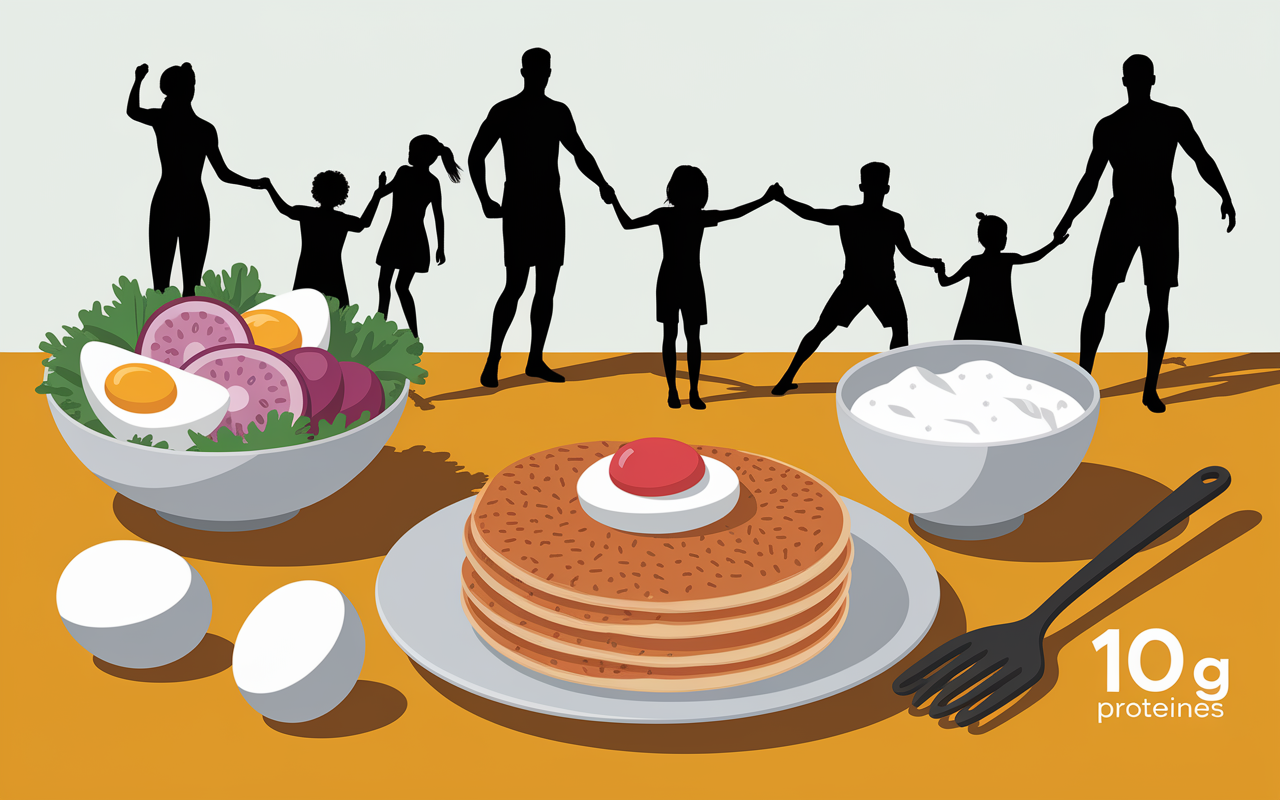 recette pancake proteine sans whey preparation saladier oeufs fromage blanc