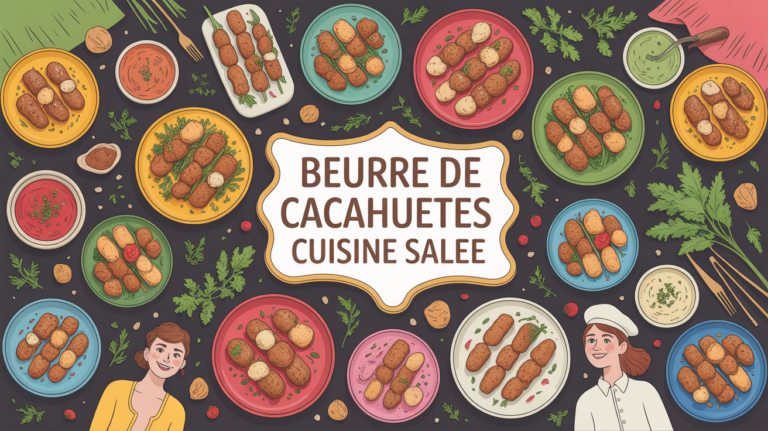 plat de recettes salees avec beurre de cacahuetes moderne