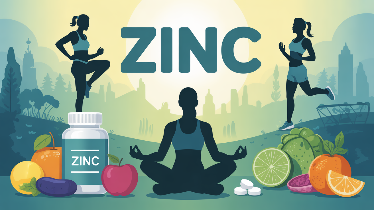personnes sportives zinc fruits supplement