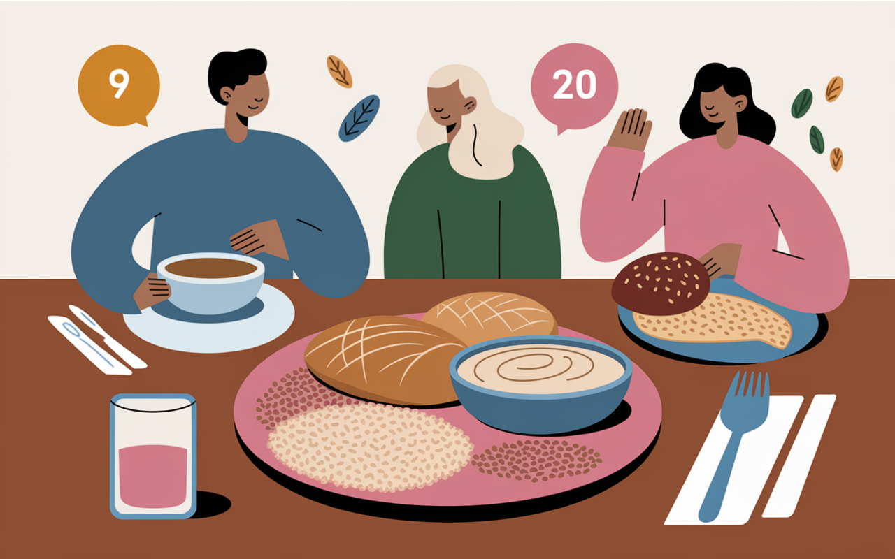 tableau des proteines vegetales assiette combinée