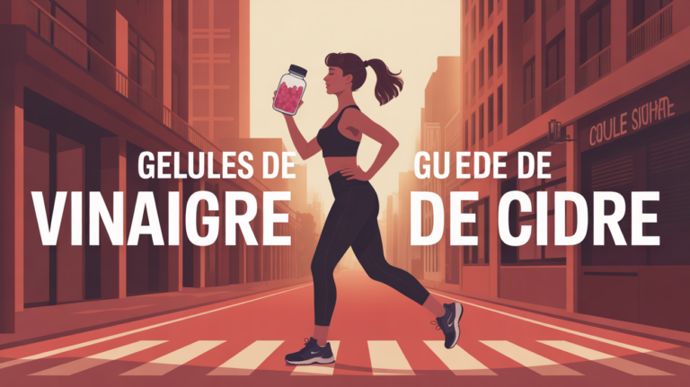 vinaigre de cidre en gelule silhouette sportive urbaine