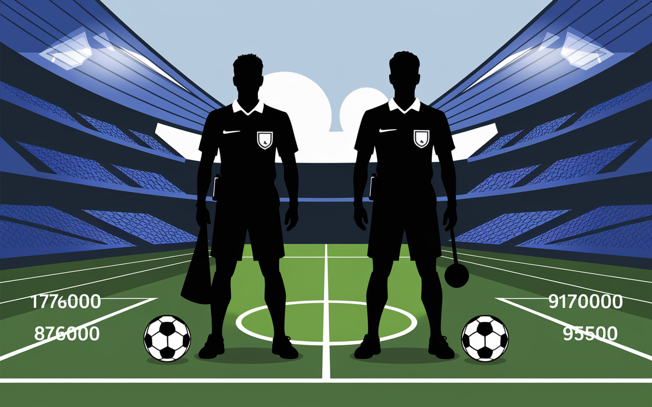 combien gagne un arbitre de football ligue 1 et ligue 2 infographie