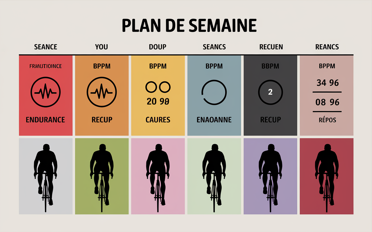 1h de home trainer par jour planning séances semaine