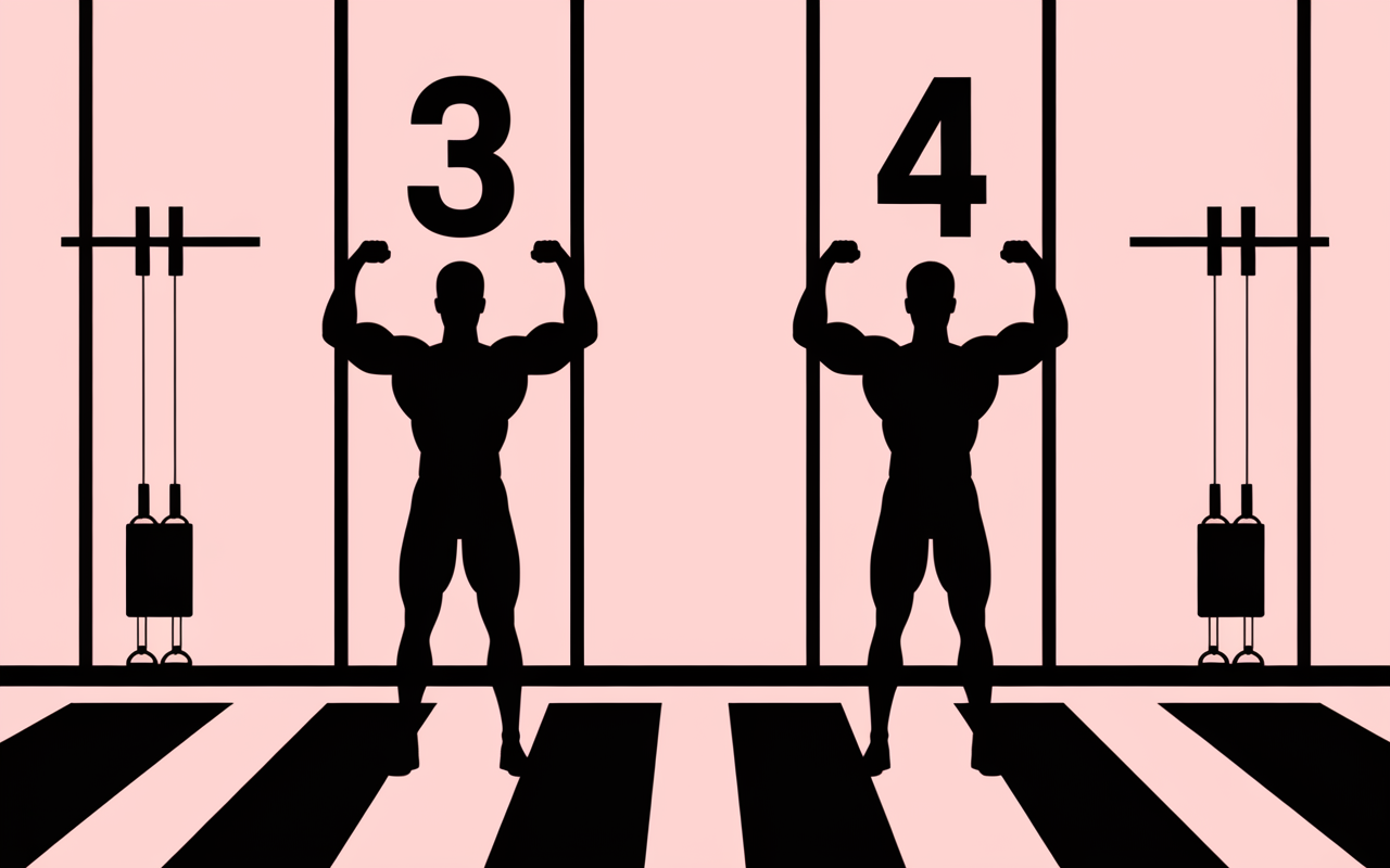 3 ou 4 series muscu difference exercices