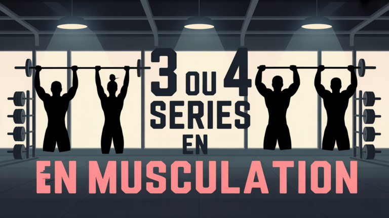 3 ou 4 series muscu silhouettes en salle
