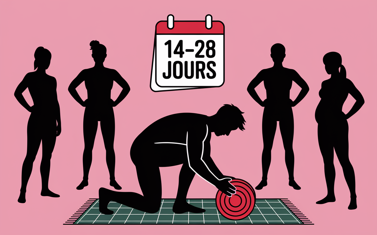 resultat ventre et posture 5 min de gainage par jour