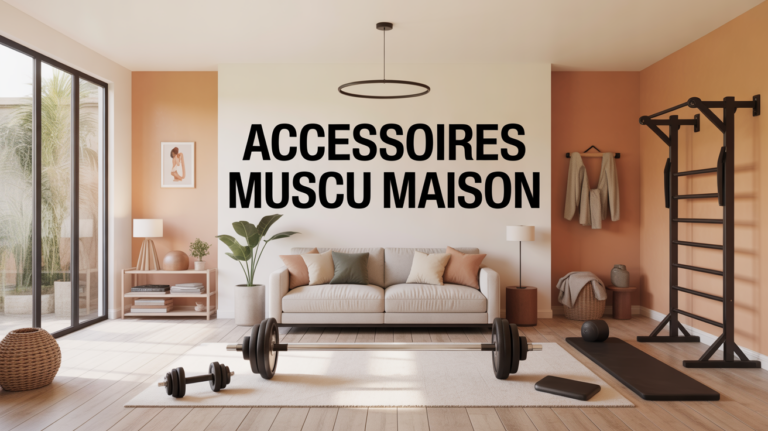 accessoires muscu maison dans salon lumineux