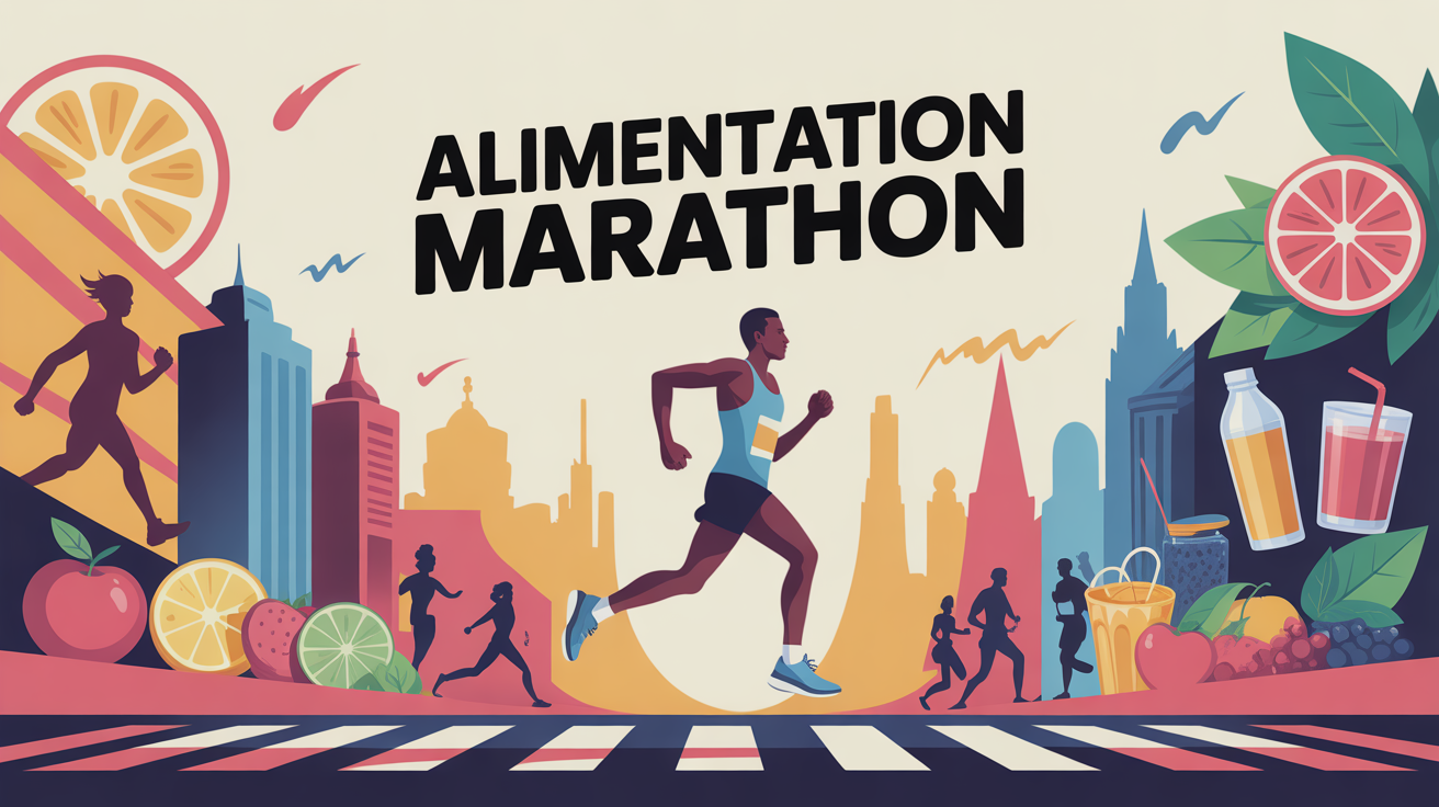 coureur marathon ville alimentation pour un marathon