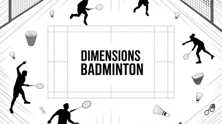 illustration badminton dimensions terrain vue dessus