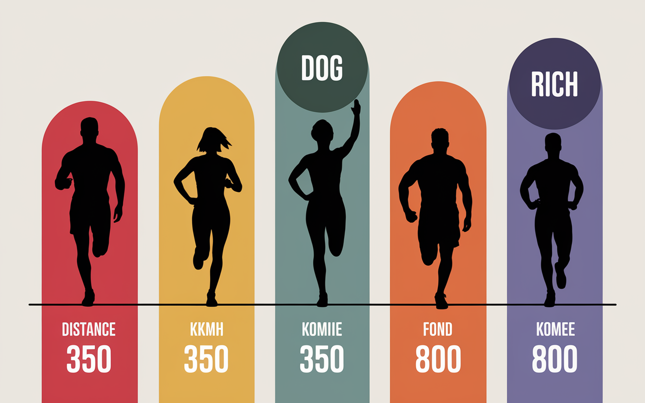 tableau calories course a pieds profils