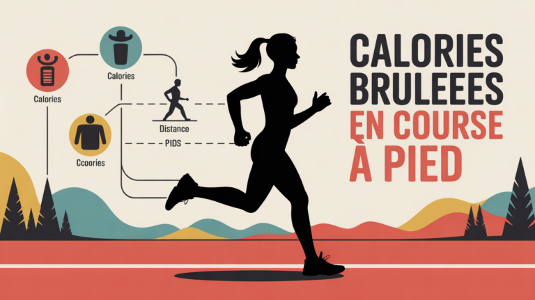 infographic calories course a pieds piste dynamique