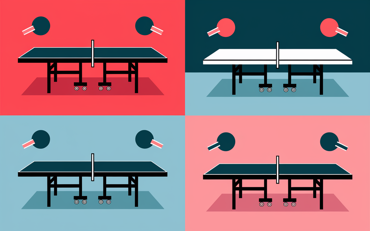Dimensions modèles table de ping pong comparatif