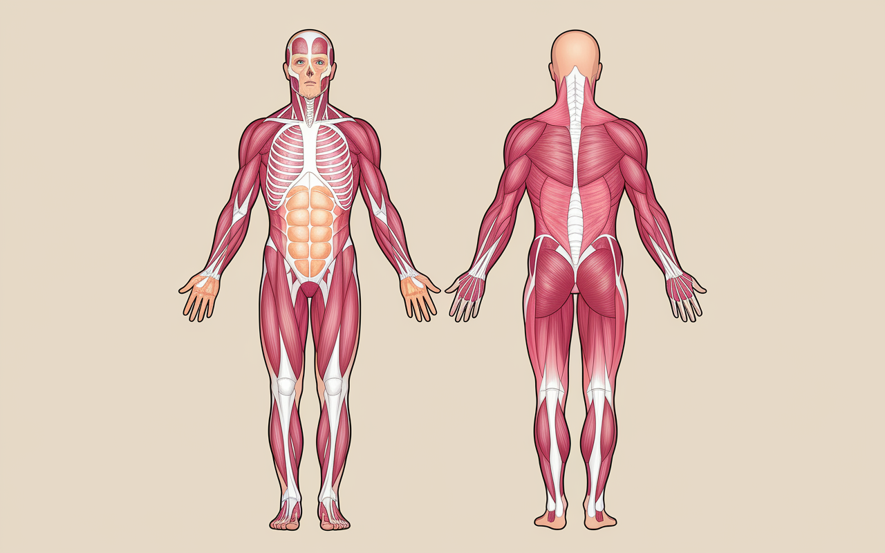 schema dos musculation